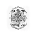 playing cards 4 aces tattoo design idea