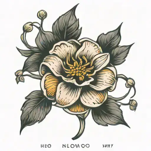 January March April May October Birth Flowers  tattoo design idea