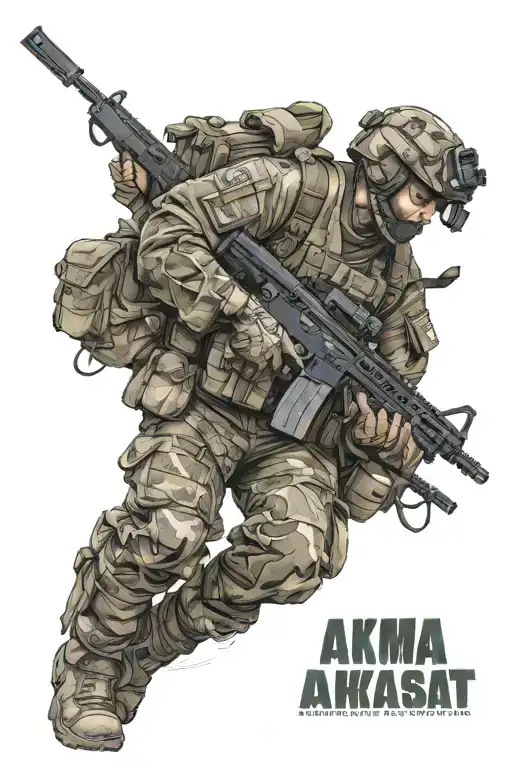 SVO special forces, on the Akhmat flag, below the line is the inscription second assault company tattoo design idea