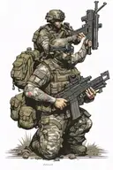 SVO special forces, on the flag is Akhmat, below is the line of the second assault company tattoo design idea