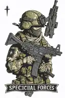 SVO special forces, on the flag is Akhmat, below is the line of the second assault company tattoo design idea