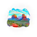 Sedona Arizona landscape tattoo design idea