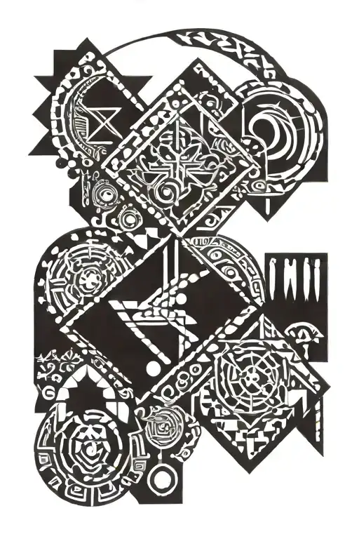 cherokee indian tattoo design idea