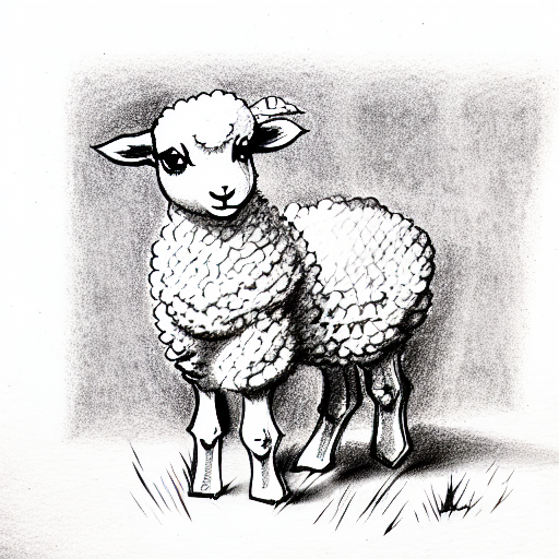 baby Lamb tattoo design idea