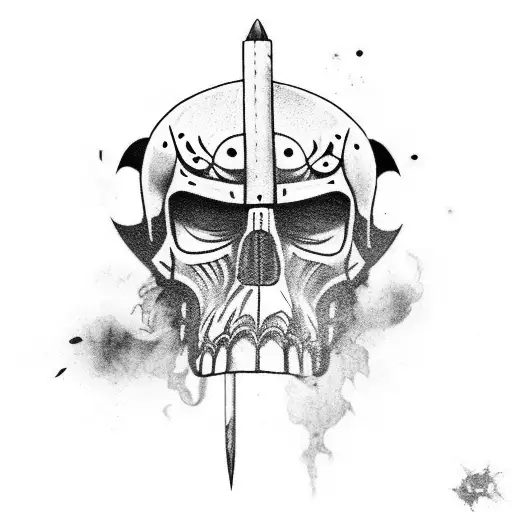 gritty raiders leg sleeve  tattoo design idea