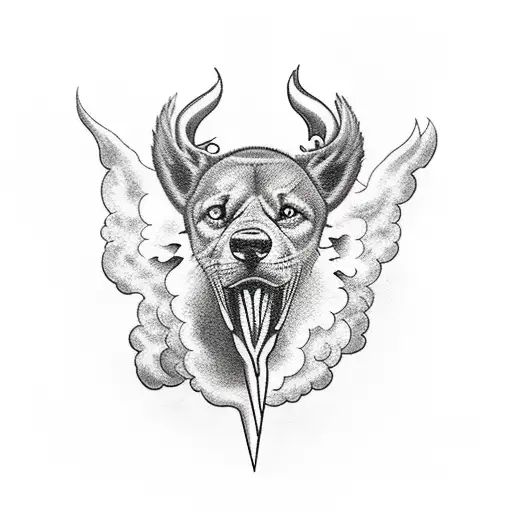 Chest Tattoo of Zues throwing a lightning bolt in the clouds tattoo design idea