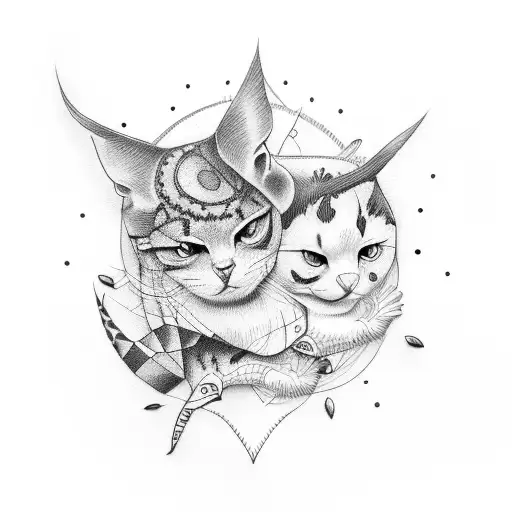 Twins  tattoo design idea