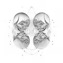 Twins  tattoo design idea