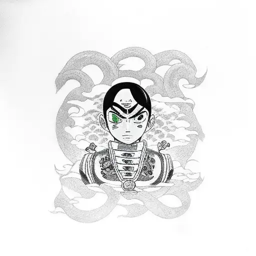 rock lee tattoo design idea