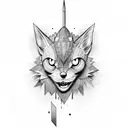 Rocket tattoo design idea