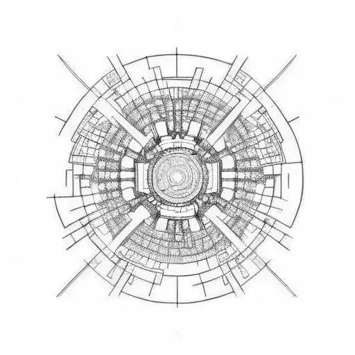  electrical circuits tattoo design idea