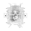  electrical circuits tattoo design idea