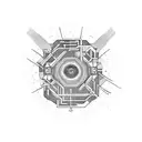  electrical circuits tattoo design idea