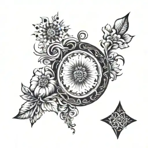 the date 2007 tattoo design idea