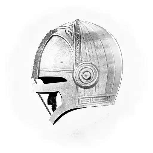 roman helmet roman gladiator tattoo design idea