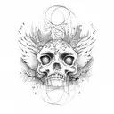 love forever masculine marriage  tattoo design idea