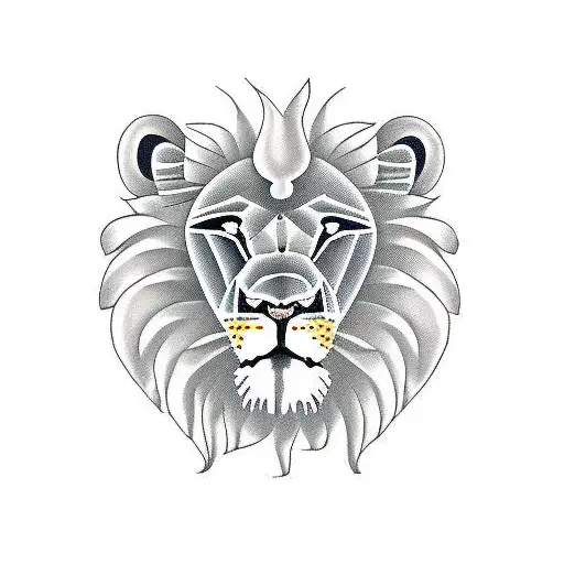 Lion with the name dill tattoo design idea