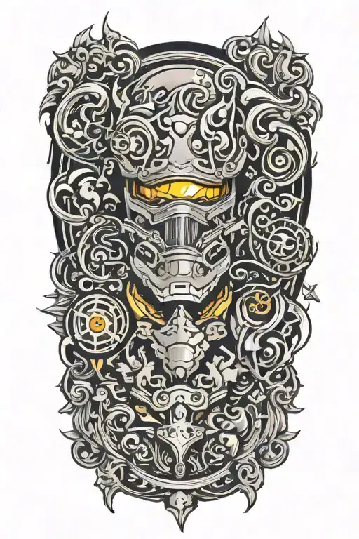flash tattoo and video games and fun tattoo design idea