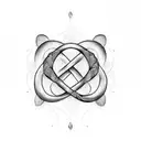 infinity symbol with a feather as a part of it  tattoo design idea