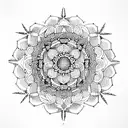 mandala tattoo design idea