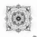 mandala tattoo design idea