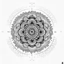 mandala tattoo design idea