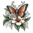 Shahmaran digital pixel art style tattoo design idea