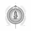 krishna tattoo design idea