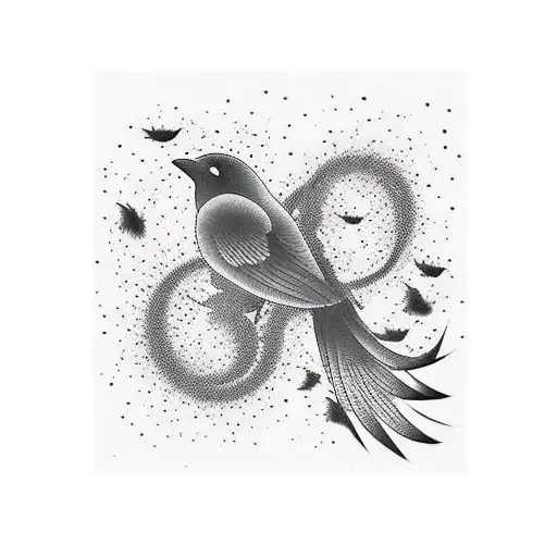 hinata shoyu spiking + fly kanji+ crows tattoo design idea