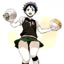 hinata haikyuu spiking tattoo design idea