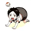 hinata haikyuu spiking tattoo design idea