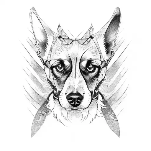 motorcycles dogs loyalty honesty tattoo design idea
