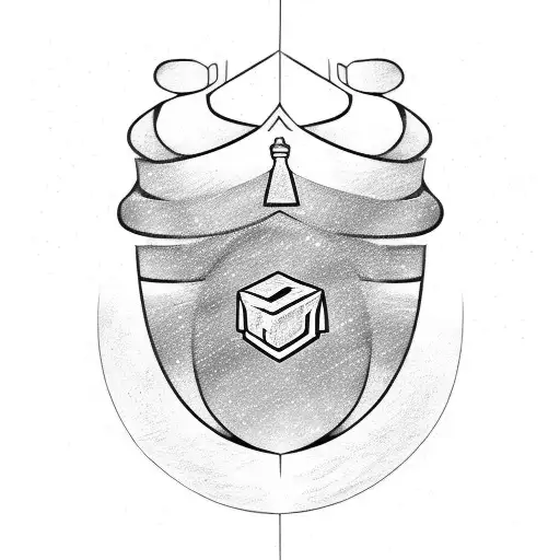 bourbon barrel and Thor's hammer tattoo design idea