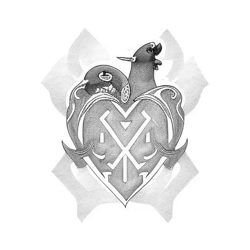 3 name heart tatto tattoo design idea