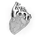 heart with 3 names tattoo design idea
