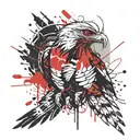 Hawk tattoo design idea