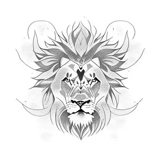 Lion sin escanor anime tattoo design idea