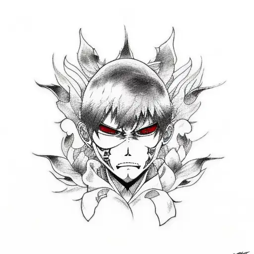 kaneki tattoo design idea