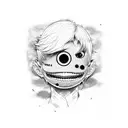 kaneki tattoo design idea