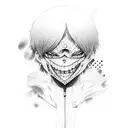 kaneki tattoo design idea