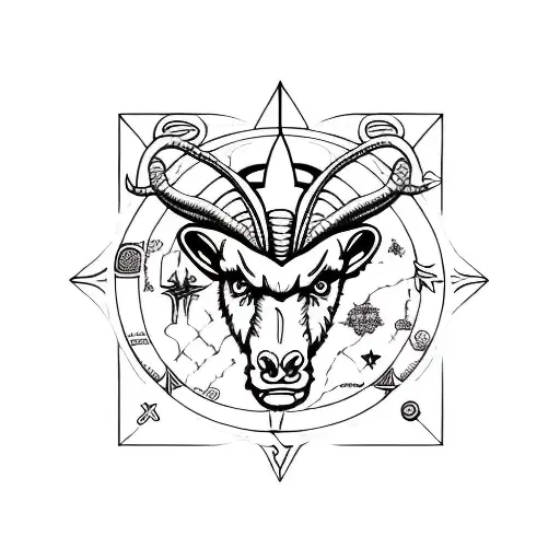 aries star sign pieces star sign with mandala  tattoo design idea