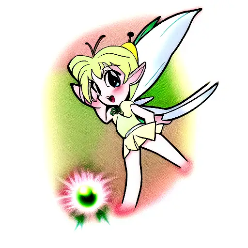 tinkerbell tattoo design idea