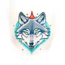4 wolves tattoo design idea
