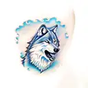 4 wolves tattoo design idea