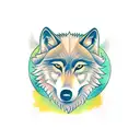 4 wolves tattoo design idea