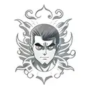 might guy eight gates tattoo design idea