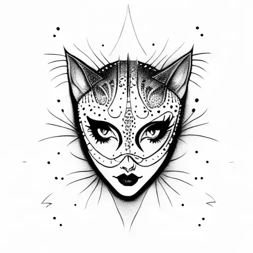 catwoman tattoo design idea