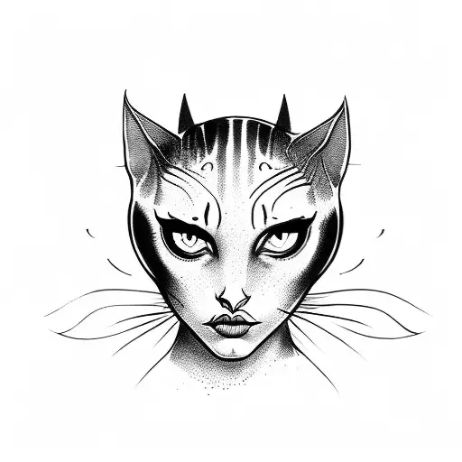 catwoman tattoo design idea