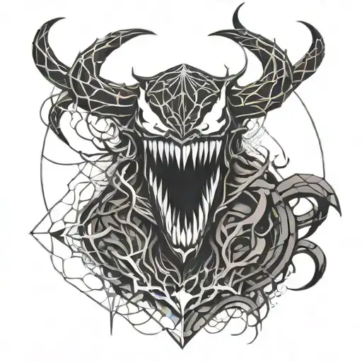 Venom tattoo design idea