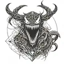 Venom tattoo design idea